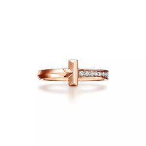 Кольцо из розового золота Tiffany